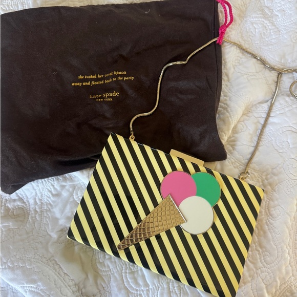 Kate Spade Striped Ice Cream Clutch - Picture 2 of 7